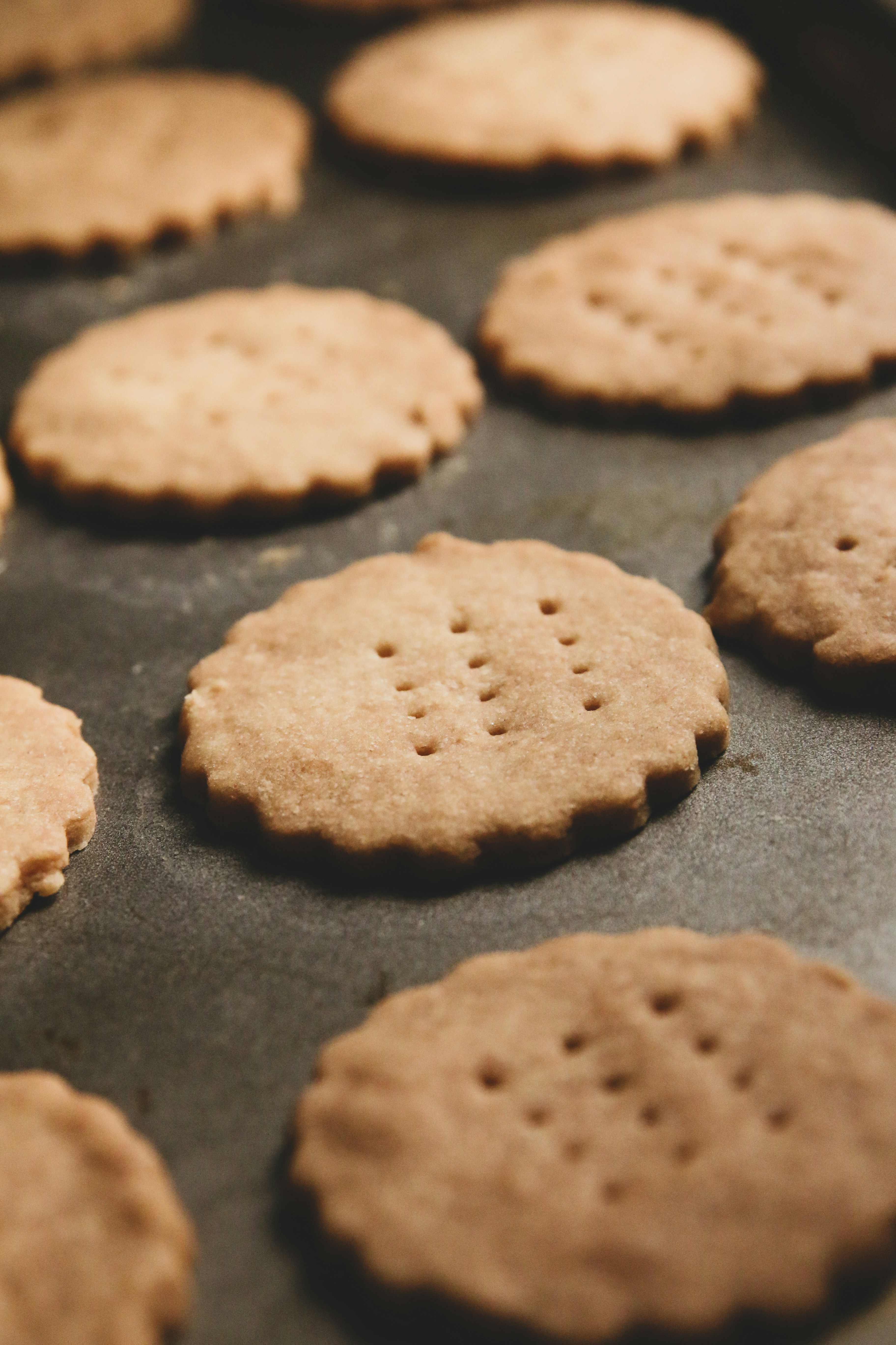 koekjes die in de oven gebakken worden